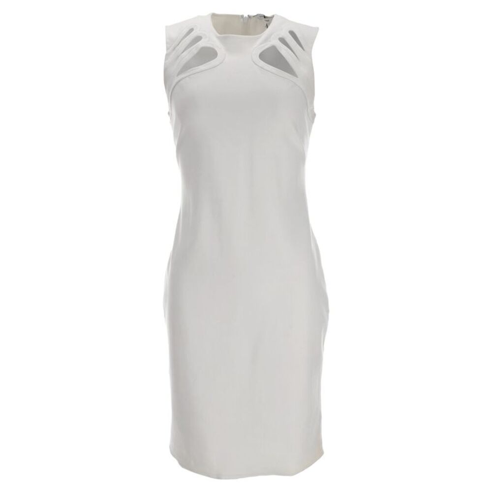 Diane Von Furstenberg Cutout Midi Dress in White Rayon